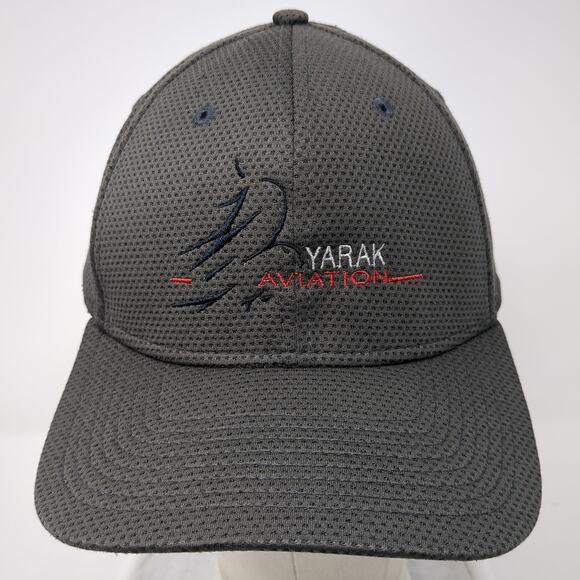 Yarak Aviation Fitted Baseball Cap Gray L Embroidered 6 Panel 39Thirty New Era - Picture 2 of 9